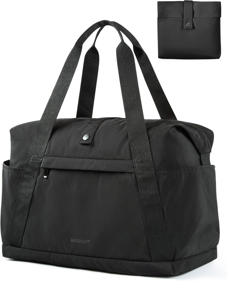 For Spirit Airlines Personal Item Bag, 23L Foldable Weekender Bags for Women Gym Tote Overnight Bag for Travel